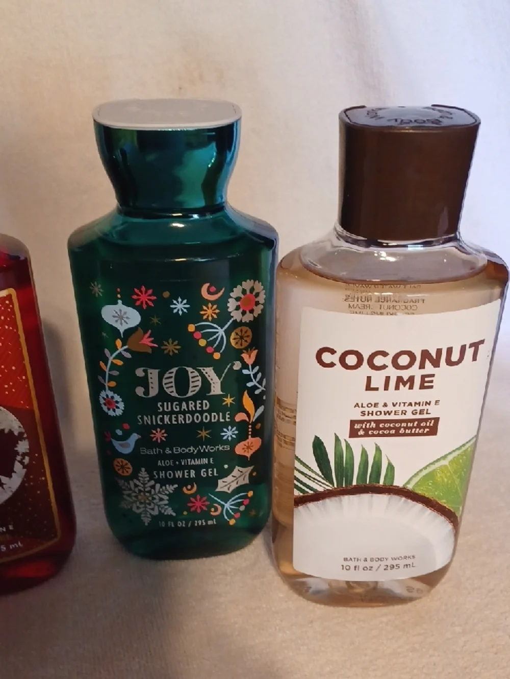 Bath & Body Works Green, Red, Teal & Clear Shower Gel Set